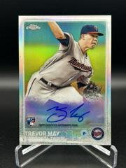 Trevor May [Refractor] #AR-TM Baseball Cards 2015 Topps Chrome Autograph Rookies Prices