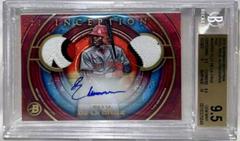 Elly De LA Cruz [Red] Baseball Cards 2022 Bowman Inception Autograph Dual Relics Prices