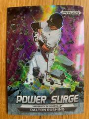 Dalton Rushing [Purple Wave] #PS-DR Baseball Cards 2022 Panini Prizm Draft Picks Power Surge Prices