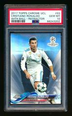 Cristiano Ronaldo [Autograph Green Refractor] Soccer Cards 2017 Topps Chrome UEFA Champions League Prices
