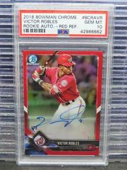 Victor Robles [Red Refractor] #CRA-VR Baseball Cards 2018 Bowman Chrome Rookie Autographs Prices
