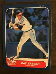 Pat Tabler #594 Baseball Cards 1986 Fleer Prices