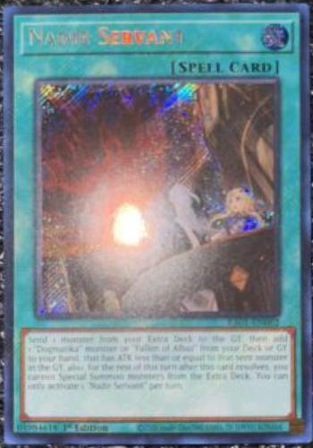 Nadir Servant [Secret Rare] RA01-EN062 YuGiOh 25th Anniversary Rarity Collection