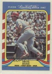Pete Rose Baseball Cards 1987 Fleer Limited Edition Prices
