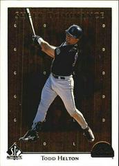 Todd Helton [Gold] #SD27 Baseball Cards 1998 SP Authentic Sheer Dominance Prices