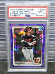 Adley Rutschman [Purple] #BCP-50 Baseball Cards 2020 Bowman Sapphire Prices