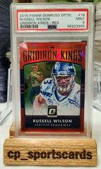 Russell Wilson [Red] #16 Football Cards 2016 Panini Donruss Optic Gridiron Kings Prices