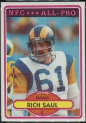 Rich Saul [All Pro] #25 Football Cards 1980 Topps Prices