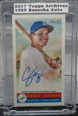 Corey Seager Baseball Cards 2017 Topps Archives 1959 Bazooka Autographs Prices