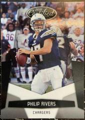 Philip Rivers Football Cards 2010 Panini Certified Prices