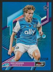 Ben Bender [Blue Refractor] #5 Soccer Cards 2023 Finest MLS Prices