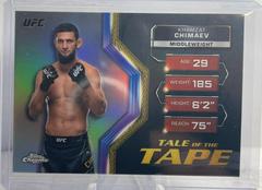 Khamzat Chimaev [Refractor] #TFT-16 Ufc Cards 2024 Topps Chrome UFC Tale of the Tape Prices