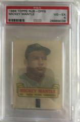 Mickey Mantle Baseball Cards 1966 Topps Rub Offs Prices