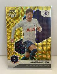 Heung Min Son [Reactive Gold Mosaic] Soccer Cards 2021 Panini Mosaic Premier League Prices