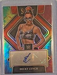 Becky Lynch [Tie Dye Prizm] Wrestling Cards 2022 Panini Select WWE Signatures Prices