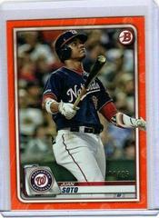 Juan Soto [Orange] Baseball Cards 2020 Bowman Prices