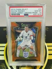 Wayne Rooney [White Jersey Orange Prizm] Soccer Cards 2015 Panini Select Prices