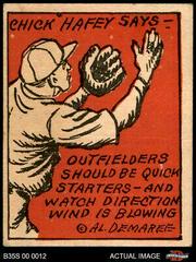 Chick Hafey Baseball Cards 1935 Schutter Johnson Prices