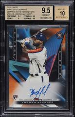 Yordan Alvarez [Orange Wave Refractor] Baseball Cards 2020 Topps Finest Firsts Autographs Prices