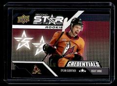 Dylan Guenther [Rookie] #2SR-3 Hockey Cards 2022 Upper Deck Credentials 2nd Star Of The Night Prices