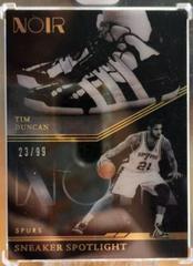 Tim Duncan #5 Basketball Cards 2021 Panini One and One Noir Sneaker Spotlight Prices