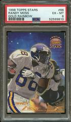 Randy Moss [Gold Rainbow] #66 Football Cards 1998 Topps Stars Prices