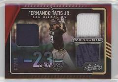 Fernando Tatis Jr. [Spectrum Red] Baseball Cards 2022 Panini Absolute Tools of the Trade 3 Swatch Prices