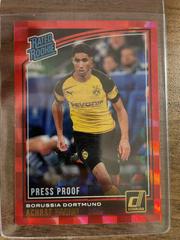 Achraf Hakimi [Press Proof Red] Soccer Cards 2018 Panini Donruss Prices
