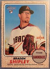 Braden Shipley [Red Ink] #BSH Baseball Cards 2017 Topps Heritage Real One Autographs Prices