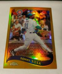 Sammy Sosa [Gold Refractor] Baseball Cards 2002 Topps Chrome Prices