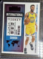 Andrew Wiggins #14 Basketball Cards 2020 Panini Contenders International Prices