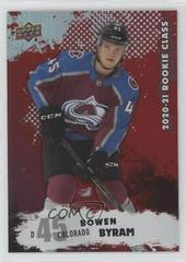Bowen Byram [Red] #RC-15 Hockey Cards 2020 Upper Deck Rookie Class Prices