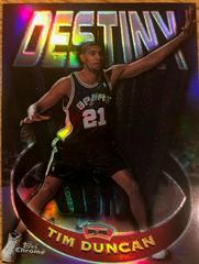 Tim Duncan #D8 Basketball Cards 1997 Topps Chrome Destiny Prices