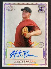 Hunter Brown [Purple] #A-HB1 Baseball Cards 2020 Leaf Trinity Autographs Prices