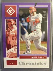 Mike Trout [Purple] Baseball Cards 2021 Panini Chronicles Legacy Prices