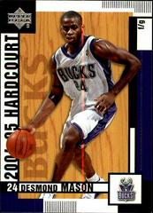 Desmond Mason #46 Basketball Cards 2004 Upper Deck Hardcourt Prices