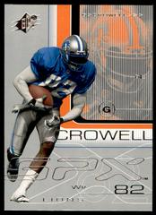 Germane Crowell #32 Football Cards 2001 Spx Prices