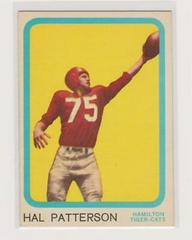 Hal Patterson #31 Football Cards 1963 Topps CFL Prices