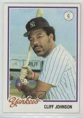 Cliff Johnson #3 Baseball Cards 1978 Burger King Yankees Prices