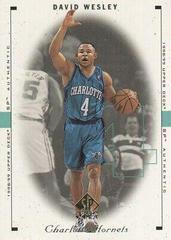 David Wesley #18 Basketball Cards 1998 SP Authentic Prices