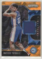 Matisse Thybulle [Orange Ice] #MTY Basketball Cards 2019 Panini Prizm Sensational Swatches Prices
