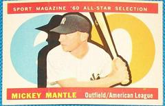 Mickey Mantle [All Star] Baseball Cards 1960 Topps Prices