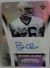 Brandon Coleman [Red Power Prizm] #AR-CO Football Cards 2014 Panini Prizm Autograph Rookies Prices