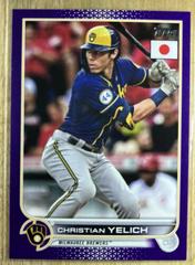 Christian Yelich [Purple] #7 Baseball Cards 2022 Topps Japan Edition Prices