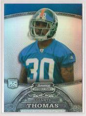 Terrell Thomas [Refractor] #7 Football Cards 2008 Bowman Sterling Prices