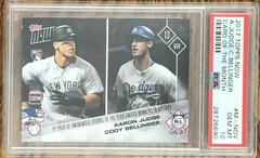 Aaron Judge, Cody Bellinger Baseball Cards 2017 Topps Now Card of the Month Prices