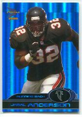 Jamal Anderson [Holographic Blue] #3 Football Cards 2000 Pacific Prism Prospects Prices