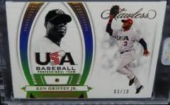 Ken Griffey Jr. [Yellow Diamond] #73 Baseball Cards 2022 Panini Flawless Prices