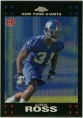 Aaron Ross [Refractor] #TC250 Football Cards 2007 Topps Chrome Prices