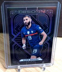 Karim Benzema [Electric Etch Purple] #64 Soccer Cards 2021 Panini Obsidian Prices